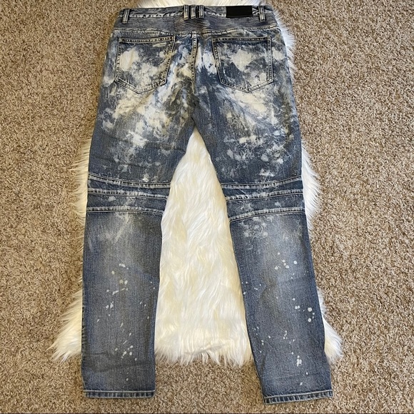 🔥Embellish Ripped Biker Jeans - Picture 4 of 5